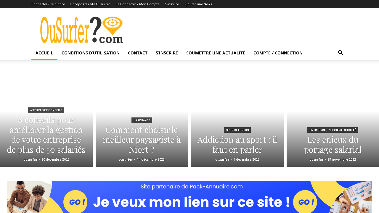 Capture d'écran de http://www.ousurfer.com